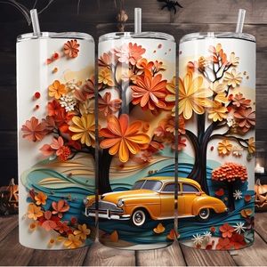 Fall 20oz handmade tumbler